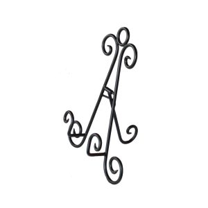 wrought iron plate stand